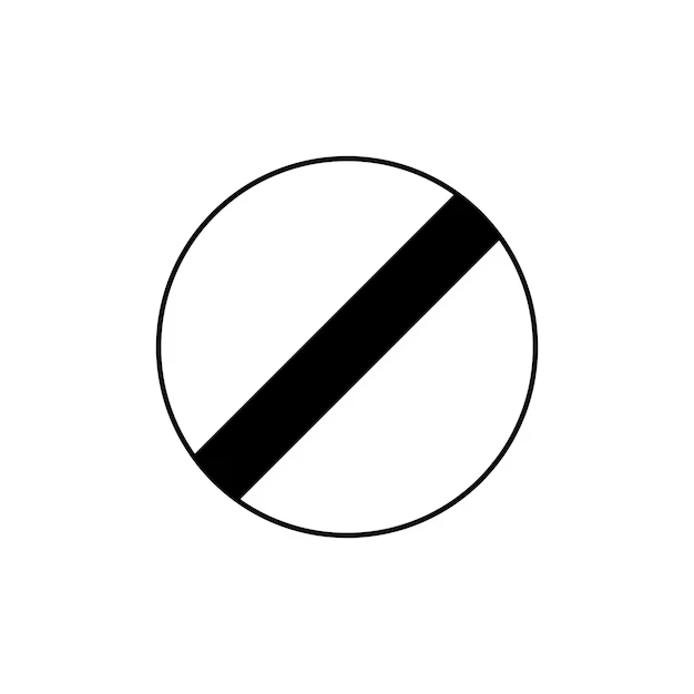 Default rural speed limit sign