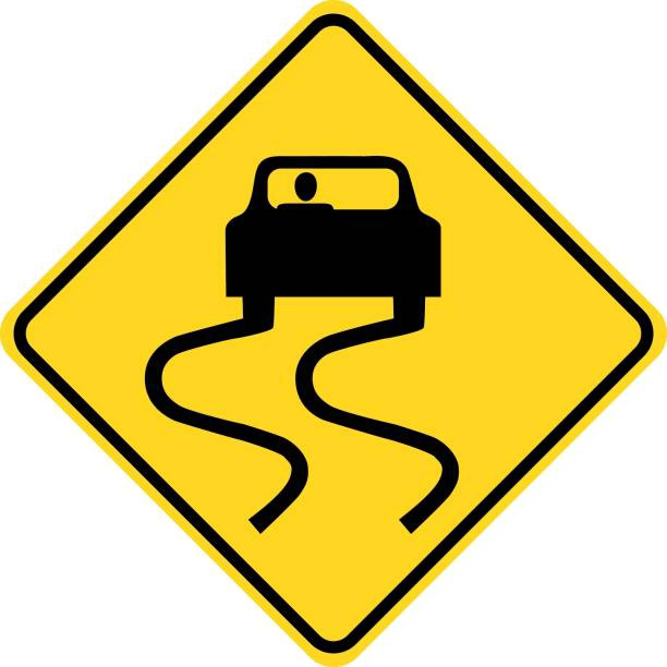 Slippery surface sign